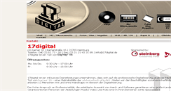 Desktop Screenshot of 17digital.de